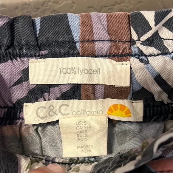 C&C California Brown and Blue Athletic Shorts -NWOT - Picture 2 of 5